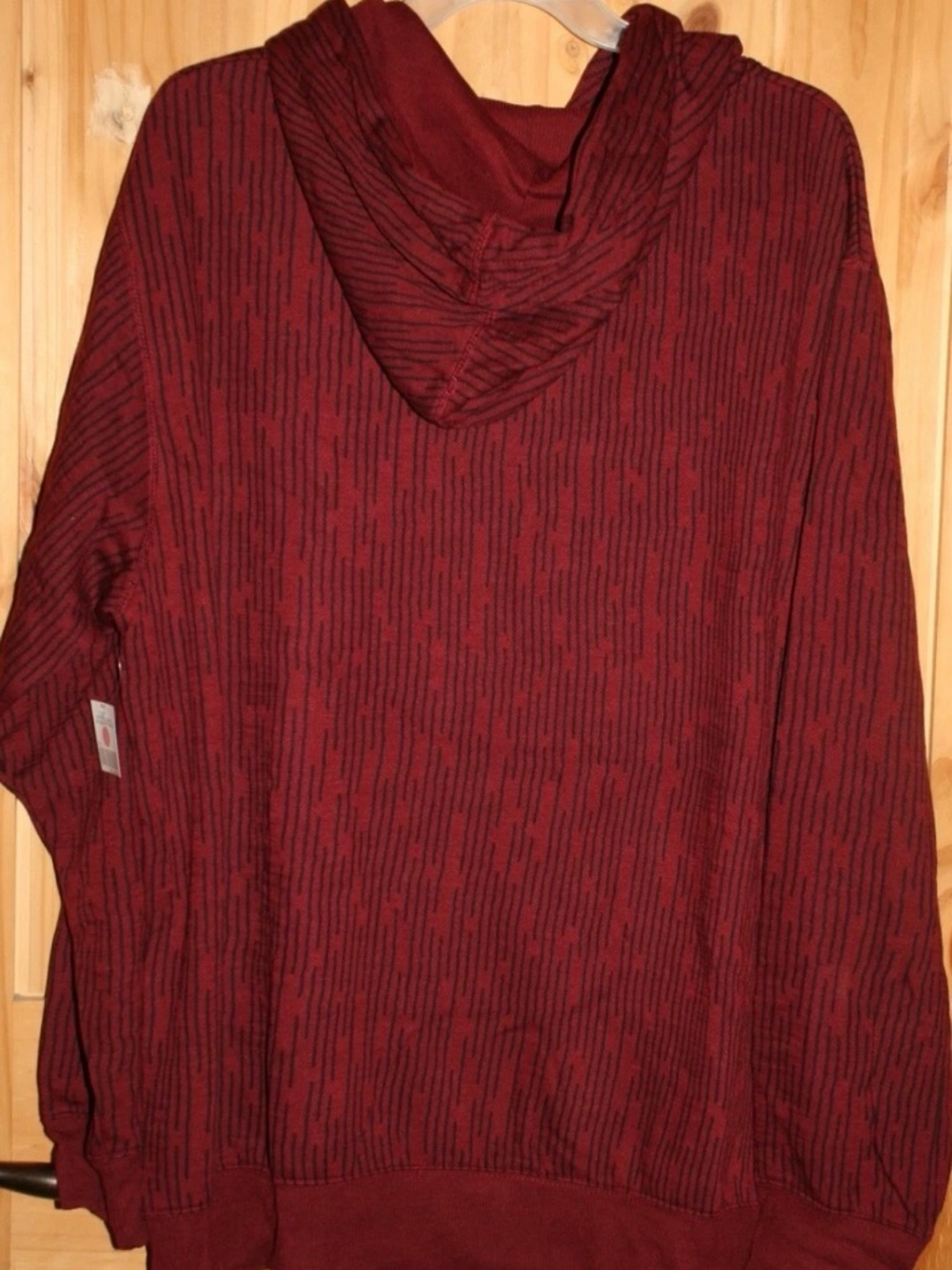 Burgundy Marled Pullover Hoodie - Picture 6 of 6